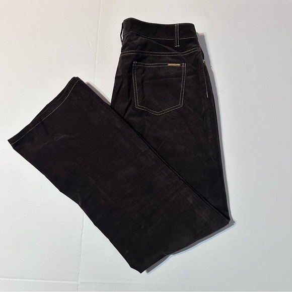 Michael Kors Brown Velour Women's Pants Size 10 - Picture 1 of 10